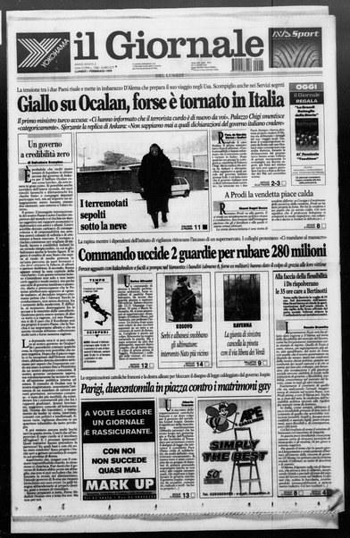 Il giornale del lunedi